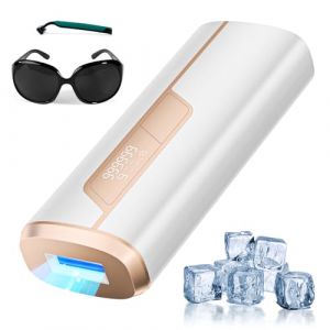 Épilateur Lumière Pulsée IPL de Refroidissement, Épilateur Laser avec 9 Niveaux D'énergie et 999900 Impulsions Lumineuses, Fonctions-HR/SC/RA 2 Modes, Épilation pour Hommes Femmes Visage Jambes (LONVIPI, neuf)