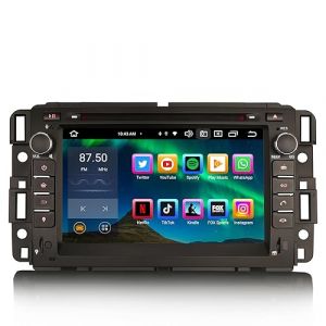 Erisin 8 cœurs 4Go+64Go Android 13 Autoradio Bluetooth Navigateur GPS pour Chevrolet Avalanche Buick Enclave GMC Acadia Hummer H2 Support Carplay Android Auto DSP WiFi RDS CD USB Stéréo Écran Tactile (Erisin Shop, neuf)