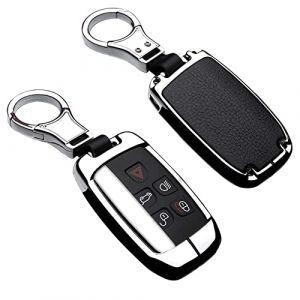 ontto Coque de cl&eacute; de Voiture en Alliage de Zinc pour Land Rover Range Rover Sport Evoque 4 Discovery Sport 2 Jaguar avec Porte-cl&eacute;s Argent Noir (Ontto, neuf)