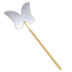 Beavorty Miroir D'inspection Des Loupe De Maquillage Portable Outil D'extension De Portatif Acier Inoxydable Finition Dor&eacute;e (T Innovation&middot;HX, neuf)