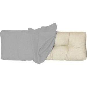 Housse de Coussin pour Banc de Jardin 100x50 100x40 130x50 80x40, Housse de Rechange pour Coussin de Dossier avec Fermeture Éclair, épais 10cm, Tissu de lin pour Chaise, Banc(Gris clair,100x50x10cm Th (JANNE TORRY, neuf)