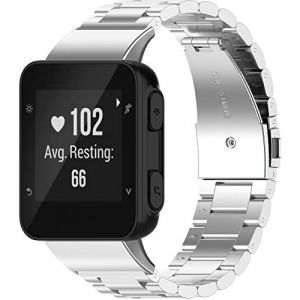 Shieranlee Bracelet en m&eacute;tal Compatible avec Garmin Forerunner 35 Strap/Garmin Approach S10 Bracelet,de Rechange en Acier Inoxydable pour Montre connect&eacute;e Forerunner 35/Garmin Approach S10 Golf Watch (BETTYCHEN LIMITED, neuf)