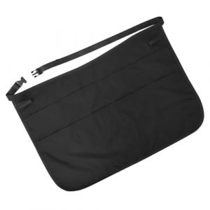 TOVINANNA Tablier de Coiffeur Ajustable avec Ceinture Multi-Poches pour Rangement Organis&eacute; de Ciseaux Peignes et Outils de Salon Noir Accessoire Professionnel pour Salon de Coiffure (JIGZAG, neuf)