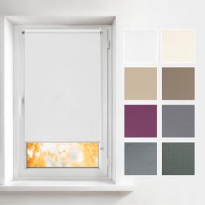 Estika Stores enrouleurs int&eacute;rieurs sans per&ccedil;age - Blanc 70 x 220 cm - Stores montables sans per&ccedil;age, intimit&eacute;, Protection Solaire (Estika, neuf)