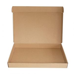 420&times;280&times;50mm Bo&icirc;tes postales pour petits colis Bo&icirc;tes en carton ondul&eacute; pour l'exp&eacute;dition, Bo&icirc;te d'exp&eacute;dition postale brune pour les petites entreprises, le stockage ou l'emballage de cadeaux (PACK 4 YA, neuf)