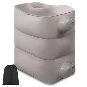 Repose Pied Gonflable Avion, Repose Pied Avion Enfant Adulte, Coussin Repose Pied Voyage Gonflable Avion, Repose Pieds pour Avion Voiture Voyage Train, Aucune pompe n'est nécessaire, Autogonflable (SGMY-EU, neuf)