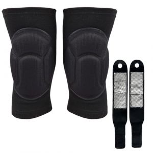 AYNKH 2PCS Genouill&egrave;Res Poignet, Silicone Sponge Travail Genouill&egrave;Res, Sports Fitness Genouill&egrave;Res Poignet Musculation, Soft Stand Respirant Manches de Protection, Pour le V&eacute;Lo de Tennis, Unisexe (AYNKH., neuf)