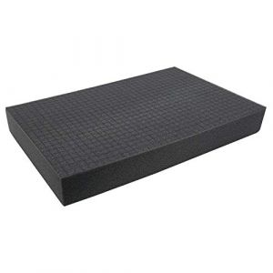 HMF 1456-70 Mousse prédécoupée cube | 345 x 550 mm | Double-Size | Garniture de valise | Tabletop | Hauteur: 70 mm (hmf_shop, neuf)