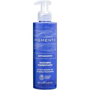 Pigmento, Masque Anti-Pigmentation Orange pour Cheveux Bruns au Beurre de Karité, Huile de Jojoba et Phytokératine, Formule Nourrissante 100% Vegan et Sans Paraben, Anti Orange 200 ml (Capello Point - Professional Beauty Milano, neuf)