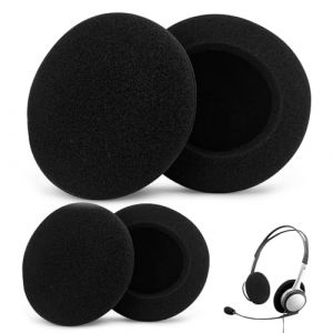Mousse Casque pour Casque Logitech 60 mm - Protection Casque Audio Mousse pour Casque Audio Compatible avec Logitech G330/H609/H600, Coussinet Confortable pour &Eacute;couteurs, Installation Facile (4 PCS) (Kalexion, neuf)