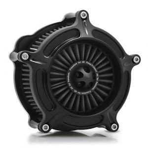 NicMachine Sportster Spike Turbine Filtre d'admission pour Harley Sportster 1200 883 Forty Eight Noir Filtres à air Moto, NIC-957A-GRAY (NICMACHINE, neuf)