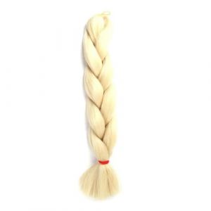 LYVQZPWLRla mode synthétique, Extensions de cheveux synthétiques tressés de 61 cm for femmes, coiffures à faire soi-même, jaune, orange, blond(613) (KanHuaDeY, neuf)