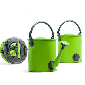 Colapz Seau Pliable 9L, sans BPA, Vert – Arrosoir, Bidon à Eau Portatif pour Douche Portable, Maison et Jardin – Arrosoir Rétractable 2 Embouts pour Caravane - Lavage, Pêche, Vaisselle Bivouac (Colapz, neuf)