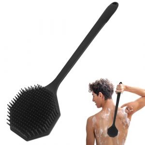 Astrumdex Gratte Dos Brosse Brosse Dos Douche Brosse Dos Longe - Brosse de Douche en Silicone avec Long Manche, Double Face pour Exfoliation et Massage, Mousse Riche, 42.4cm pour Homme (DAVISON BOAT LIMITED, neuf)