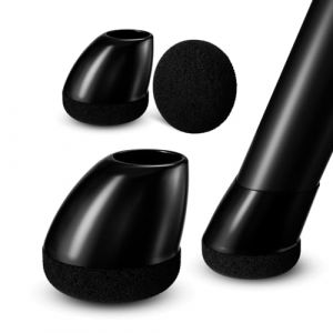 MAYZOLOP Tampon Chaise 16 Pi&egrave;ces, &Oslash;14-20mm Protection Pieds de Chaise Rond - Patin Chaise Feutre Noir pour 15&deg;-25&deg; Pente, Anti-Bruit & Anti-Rayure Sol, Noir (MAYZOLOP-FR, neuf)