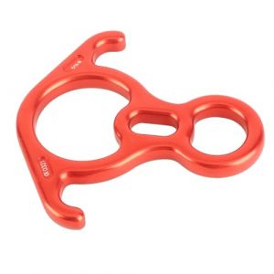 50KN Figure 8 Word Corde Descendeur Rappel, M&eacute;tal haute r&eacute;sistance, 50KN Heavy Duty, Convient pour l'escalade, le syst&egrave;me de rappel, le sauvetage incendie (CHICIRIS-EU, neuf)