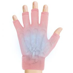 Gant De Poche De Glace en Gel de Compression pour Doigts Soulager la Douleur, Poche de Gel Chaud Froid pour Main R&eacute;utilisable, Poche Froid Ice Gloves pour Arthrite, Tendinite, Canal Carpien（Rose） (FDYunCai, neuf)