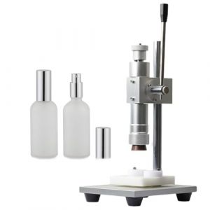 Capsuleuse Professionnelle Pour Bouteilles De 13 à 20 Mm, Sertisseuse Manuelle Pour Parfums, Machine à Capsuler Les Bouchons En Aluminium, Machine à Sceller Les Bouteilles En Verre De Parfum,15mm (QFGain®, neuf)