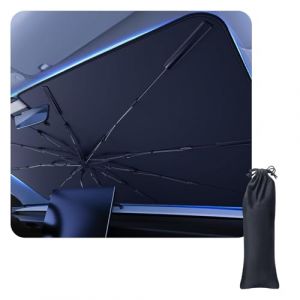 CDEFG Compatible avec Mercedes Benz GLC X254 2023 2024 2025 Pare-Soleil de Voiture Couverture de Pare Brise Avant Protection Parapluie Soleil Pliable Anti UV Isolation la Chaleur Accessoires (C D E F G, neuf)