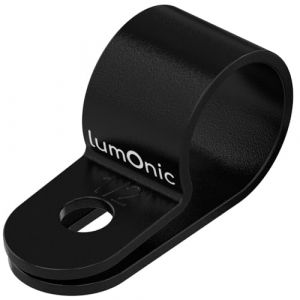 Lumonic Cable Clip Set 100x P-Clip I Parfaitement adapt&eacute; aux c&acirc;bles de 12mm de diam&egrave;tre 1/2" I Aussi utilis&eacute; comme: Collier de serrage, fixation de c&acirc;bles et pinces de chassis (IT-Tronics GmbH, neuf)