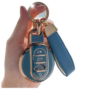 ontto Coque de Protection pour clé de Voiture BMW Mini Cooper S One Clubman Countryman F54 F55 F56 F57 F60 Accessoires Télécommande Porte-clés TPU Étui à clés Gris R (Ontto, neuf)