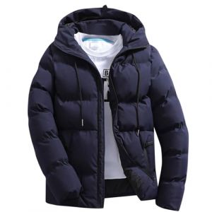 Blouson Homme Hiver Chaud Manteau pour Veste Polaire Chaude Jusqu'&agrave; 5XL Parka Anorak Manteaux Oversize Imperm&eacute;able Activit&eacute;s Ext&eacute;rieures Doubl&eacute;e Grande Taille &Agrave; Boutons (anghz, neuf)