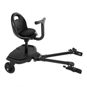 JAOGAUS Planches À Roulettes Pour Bébé, Planche Poussette Universelle, Skate Poussette Universelle avec Siège Adaptée À Différents Styles De Poussettes, Adaptée Aux Enfants De 2 À 6 Ans(2 en 1 Noir) (XXWX, neuf)