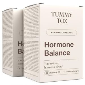 Estrogene Hormone Femme - Détoxification des Œstrogènes avec Iode, Angélique Chinoise, Varech, Chlorella, Mélisse & Vitamine B6 - Cure de 2 Mois, Hormone Balance TummyTox (Sensilab, neuf)
