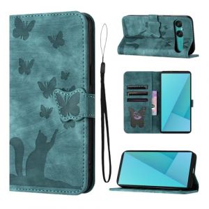 LSPCASA Coque pour Sony Xperia 10 VII 6.1 Pouces Housse de Protection Premium PU Cuir Portefeuille Protection avec Porte Carte Fonction Support Flip Cover pour Sony Xperia 10 VII Vert (SINGGEADA, neuf)