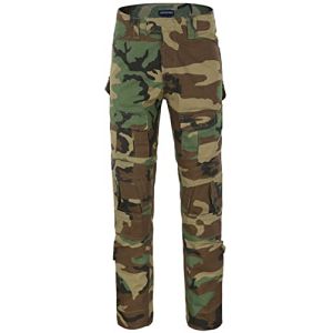 Uugood Pantalon Camouflage pour Homme, Pantalon Cargo Militaire Pantalon Tactique Pantalons de Combat pour Airsoft Chasse Paintball Randonn&eacute;e (Jungle, M) (Uugood, neuf)
