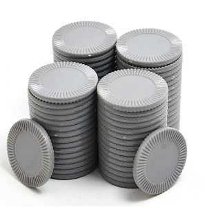 Smartdealspro Lot de 64 mini jetons de poker en plastique opaque avec bo&icirc;te de rangement Gris fonc&eacute; 32 mm (SuperDealsPro(SmartDealsPro Official Store), neuf)