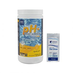 EDG by AQUALUX pH Moins Poudre - 1,5kg | Correcteur de pH Solide - Baisse Le pH + 10 Tests HPS OFFERTS 6 en 1 (HEXAGON PISCINE ET SPA, neuf)