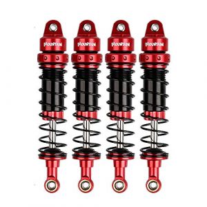 INJORA RC Amortisseur Set 4pcs RC Shock Absorbers RC Damper pour 1/10 RC Crawler Axial SCX10 90046 AXI231017 Traxxas TRX-4 D90 (90mm) (INJORA official direct, neuf)