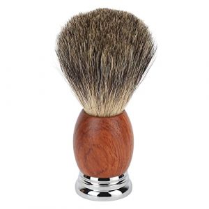 Vomeko Blaireau de Rasage pour Hommes, Blaireau de Rasage pour Hommes avec Bois, Brosse de Rasage pour Visage Doux, Blaireau de Rasage Professionnel Portable Ergonomique &Eacute;l&eacute;gant &agrave; (ziyangyang, neuf)