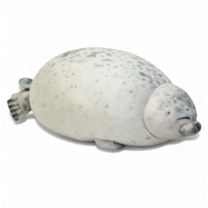 CHUNLINLAODA Oreiller De Phoque Animaux en Peluche Phoque Peluche Animaux Marins Plush Pillow Stuffed Oreiller Marine Peluche Animal Mignon rembourré Souple Jouets Coussin Mignon Poupée (Blanc) (YUNLETONG, neuf)