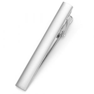 HONEY BEAR 1.97"/2.12"/2.36" Pinces à Cravate pour Homme Taille Normale Cravate,5cm/5.4cm/6cm pour Chemise Le Cadeau de Mariage Affaires (Argent brossé Horizontal 5cm) (PINGFANG, neuf)