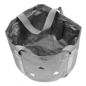 WRITWAA Lavabo portatif réservoir d'eau camp bidon d'eau pliable pouvez récipient seau pliable sceau pliable Bassine pliable lavabo pliant pour la randonnée seau pliant portable PVC Grey (Saieli, neuf)