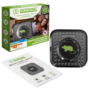 ISOTRONIC Répulsif à ultrasons contre les souris et les rats | Protection contre les parasites avec prise 230 V | Répulsif contre les rats et les souris (Internetz24, neuf)