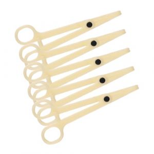 Homoyoyo 5 pi&egrave;ces Pince de Piercing Jetable Plastique Forceps de Corps Ajustables Pinces Rondes pour Perforation Outils Professionnels pour Homme et Femme Beige (S Wisdom HF, neuf)