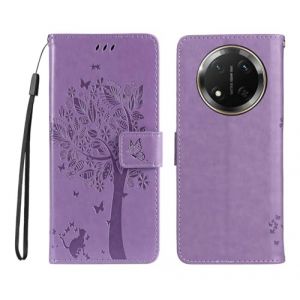 PEIYE Coque pour Honor Magic 7 Lite 5G / Honor X9c - Housse en Cuir PU, &Eacute;tui Flip avec Silicone Antichoc, Bumper, Fermeture Magn&eacute;tique & Support, Portefeuille et Folio -Cover Case -Violet (Zanwon, neuf)