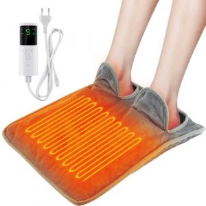 LYPPUL Chauffe-Pieds Electrique, Chanceli&egrave;re &eacute;lectrique avec 9 Niveaux de Temp&eacute;rature & 4 Minuterie, Chauffe Pieds Chauffant &eacute;lectrique pour Le Bureau la Maison, Lavable pour Femmes Hommes(Gris） (DongGuanShi LeYu ShangMao YouXianGongSi, neuf)