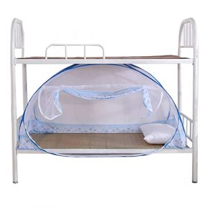 LIXIAOLIANSD Tente Moustiquaire Lit 1 Place, Tente Moustiquaire Pop Up, Grand Espace sans Installation, Adapt&eacute; pour Dortoir &eacute;Tudiant, Lit Simple (Color : Blue, Size : 190 * 120 * 100(cm)) (yangxinxinshangmao, neuf)