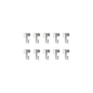 Arti Teq - 10 crochets mini hook : 4 kg max - Argent (Cimaise Tableau, neuf)