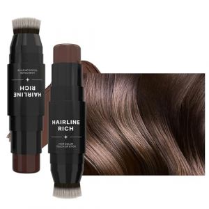 BommFu Bâton de couverture de cheveux, couverture de racines pour cheveux,Couleur de cheveux pour couvrir les cheveux gris | Stylo à cheveux anti-transpiration, bâton de couleur pour hommes, femmes, (adjusu, neuf)