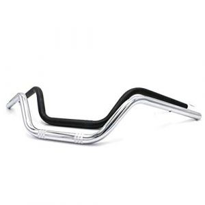 Guidon universel pour moto de hauteur élevée Drag Bar Cruiser Chopper Bobber avec barre de 7/8 pouces 22 mm (Chrome) (JaneShop, neuf)