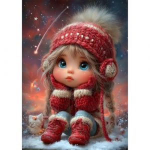 NEWENMO Elfe Adorable Diamond Painting Set,Beau Ciel &Eacute;toil&eacute; Peinture Diamant pour Adultes,5D Paysage Diamant Painting Kit Complete,Pont Cristal D&eacute;butant Art Kit,pour Maison D&eacute;coration-30x40cm (newenmo, neuf)