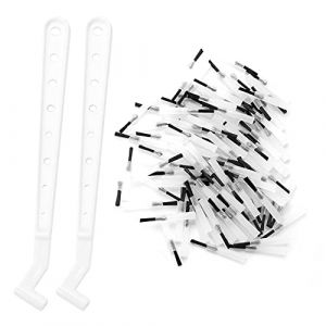 Lot de 100 embouts de brosse composite jetables avec 2 manches doux et confortables pour éliminer le tartre et résister aux hautes températures pour les professionnels des soins (BdAienito, neuf)