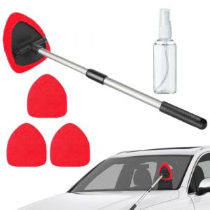 Kit D Outil De Nettoyage Pour Pare-brise De Voiture Extensible, Bras T&eacute;lescopique De Nettoyage Pare Brise, Avec 3 Brosse Lavage Voiture En Microfibre, Brosse De Fen&ecirc;tre Telescopique Rotation &Agrave; 180&deg; (anqingyingcheo, neuf)