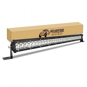 RIGIDON Barre LED 61cm 24 Pouces 180W 12V 24V Spot Projecteur Feux Phare de Travail, Étanche Barre Lumineuse pour 4x4 Offroad Camion Tracteur Voiture Véhicules Atvs Utvs (JIANDAO, neuf)