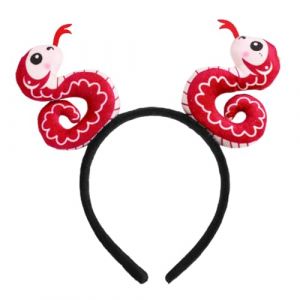 Bandeau serpent en peluche - Doux et rembourré - Bandeau serpent pour femme - Accessoire photo amusant - Accessoire unique pour les vacances, l'année des accessoires de serpent (wenesly, neuf)